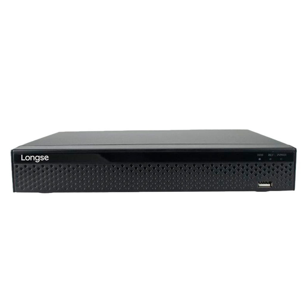 NVR IP 5MPX 9CH 4POE 1HDD 8TB NO AUDIO LONGSE