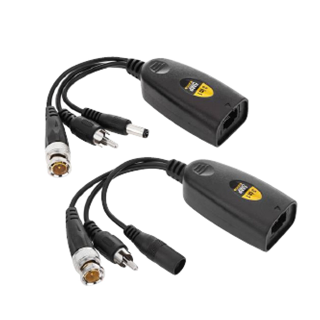 VIDEO BALUN RJ45 PASIVO VIDEO Y VOLTAJE HD/CVI/TVI/AHD PAR