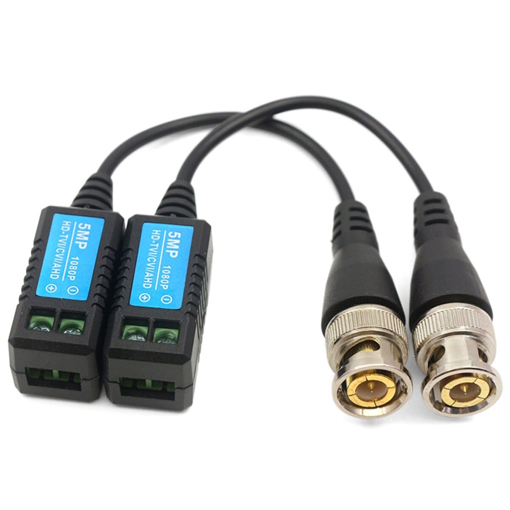 VIDEO BALUN 5MPX PASIVO HD/CVI/TVI/AHD PAR
