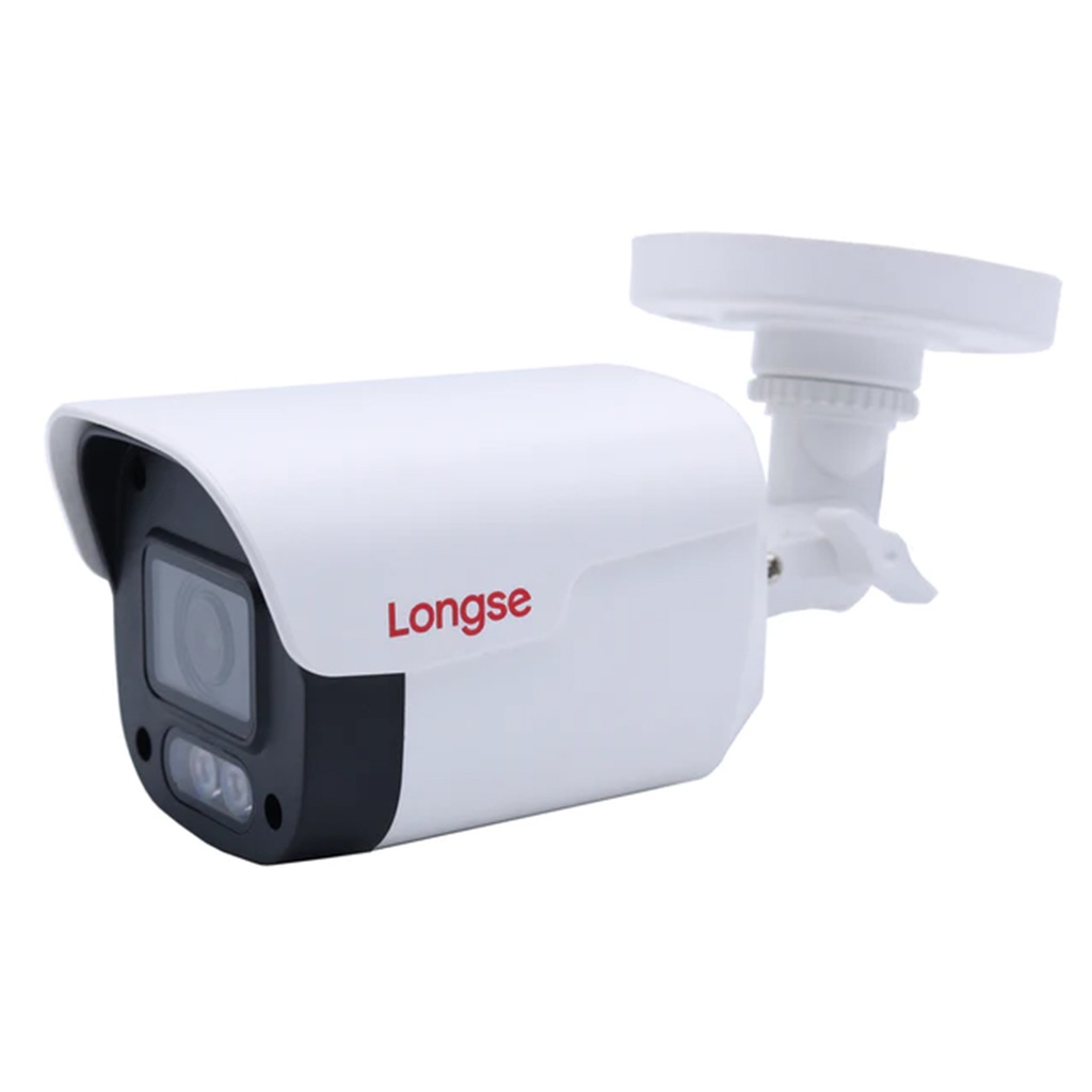 CAMARA ANALOGA BALA 8MPX COLOR HUNTER 25MTS AUDIO TVI PLASTICO IP66 LONGSE