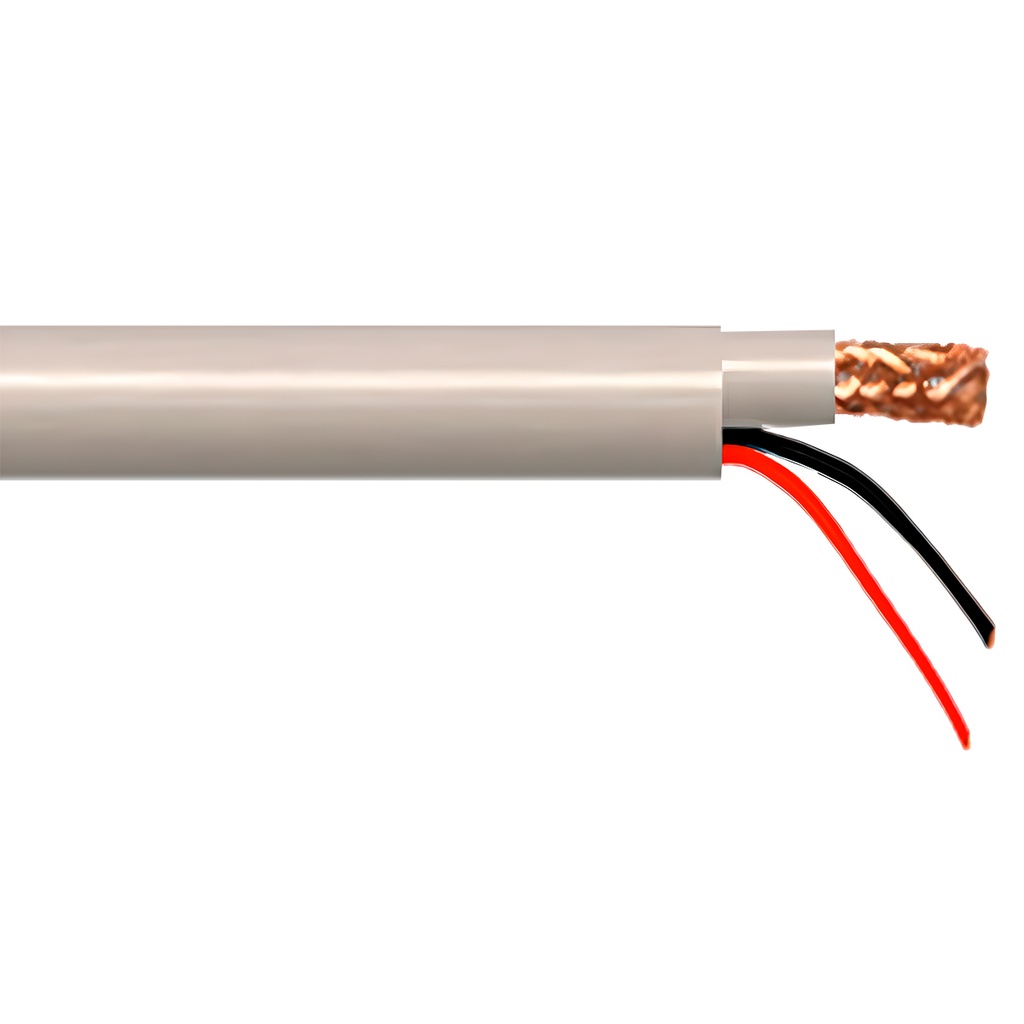 CABLE COAXIAL MINI RG59 EXTERIOR BLANCO CON ENERGIA 305MTS BOBINA