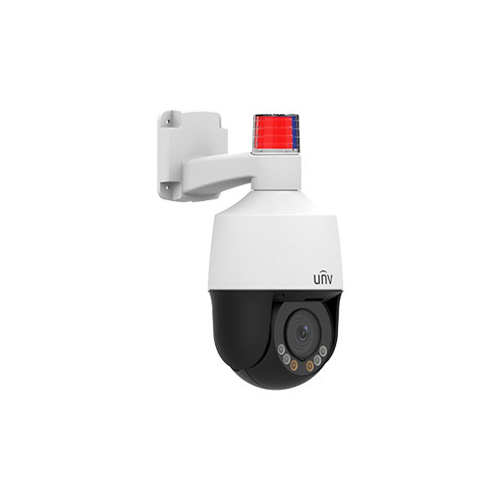 CAMARA IP PTZ 4X 345G 2MPX IR 50MTS AUDIO DOBLE VIA SIP-PERSONAS-ALERTA-AUTOTRACKING METAL-PLASTICO IP66 UNV