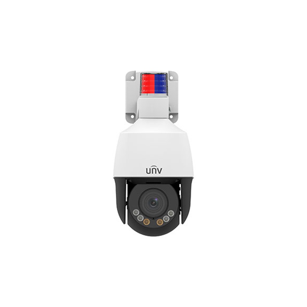 CAMARA IP PTZ 4X 345G 5MPX IR 50MTS AUDIO DOBLE VIA SIP-PERSONAS-ALERTA-AUTOTRACKING METAL-PLASTICO IP66 UNV