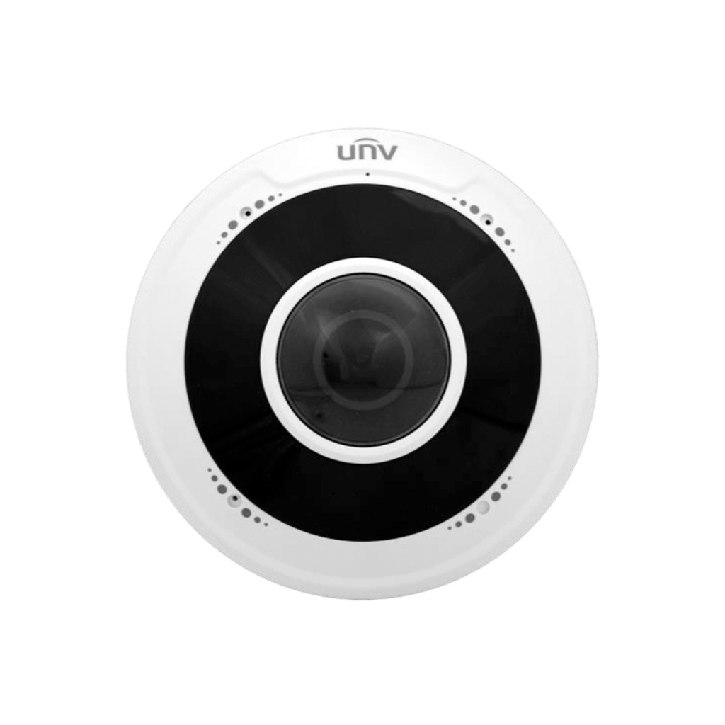 CAMARA IP OJO DE PESCADO 5MPX IR 10MTS AUDIO MAPA METAL-PLASTICO IP66 IK10 UNV