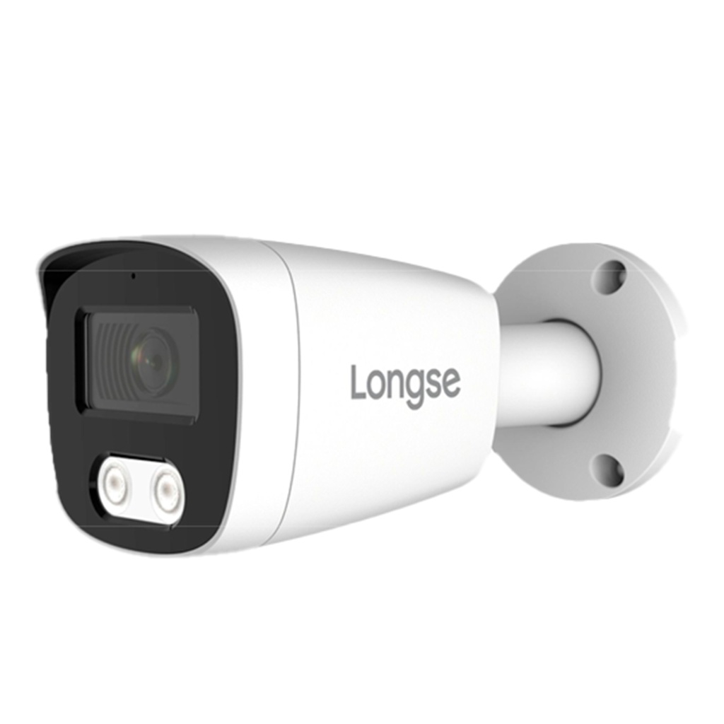 CAMARA ANALOGA BALA 8MPX COLOR HUNTER 25MTS AUDIO TVI METAL-PLASTICO IP67 LONGSE