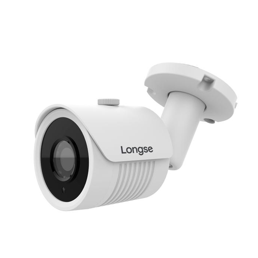 CAMARA ANALOGA BALA 8MPX IR 25MTS AUDIO TVI METAL-PLASTICO IP67 LONGSE