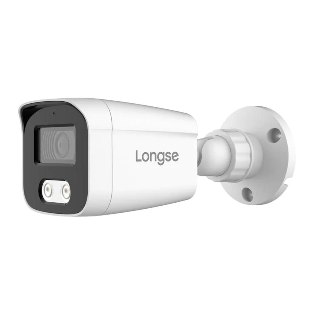 CAMARA ANALOGA BALA 5MPX COLOR HUNTER 25MTS AUDIO TVI METAL-PLASTICO IP67 LONGSE