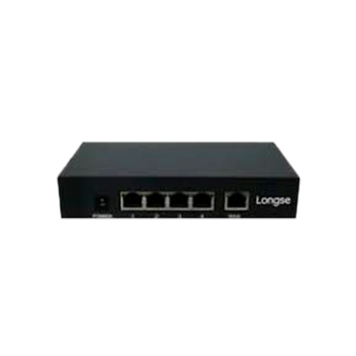 [SP4P] SWITCH 6 PUERTOS 4 POE 10/100MBPS 2 PUERTOS ENLACE 1U NO ADMIN LONGSE