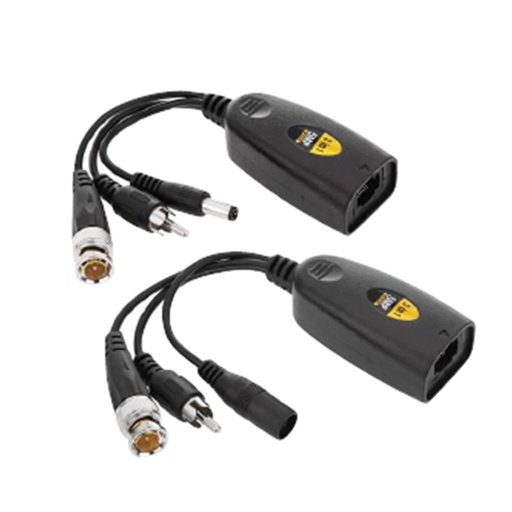 [VBCV] VIDEO BALUN RJ45 PASIVO VIDEO Y VOLTAJE HD/CVI/TVI/AHD PAR
