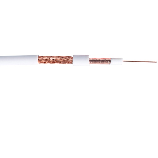 [LV-MRG59-R1] CABLE COAXIAL MINI RG59 EXTERIOR BLANCO 100MTS ROLLO