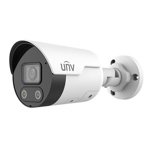 [IPC2124SB-ADF28KMC-I0] CAMARA IP BALA 4MPX IR 30MTS AUDIO DOBLE VIA ALARMA AUDIBLE Y SONORA SIP-UMD PERSONAS METAL IP67 UNV