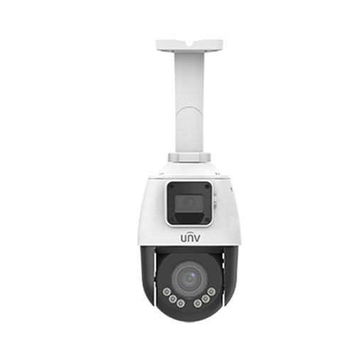 [IPC9312LFW-AF28-2X4] CAMARA IP PTZ 4X 345G 2+2MPX DOBLE LENTE IR 10MTS AUDIO DOBLE VIA SIP METAL-PLASTICO IP66 UNV